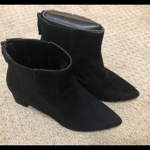 Chic ladies black suede Etta ankle bootie by Cole Haan - Picture 5 of 6